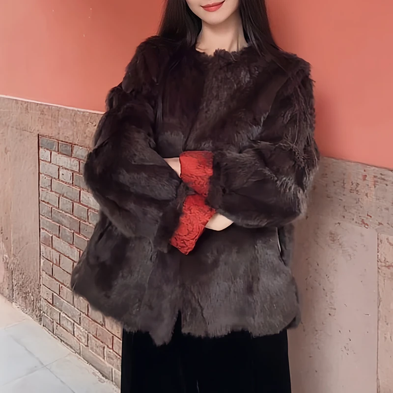 复古优雅风两面百搭外套2025冬季新款保暖又自带精致复古感棉服女