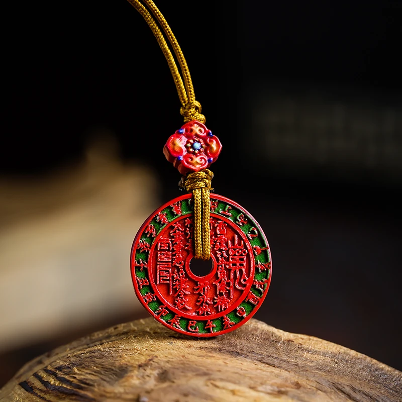 含辰砂工艺品朱砂 花钱手机挂