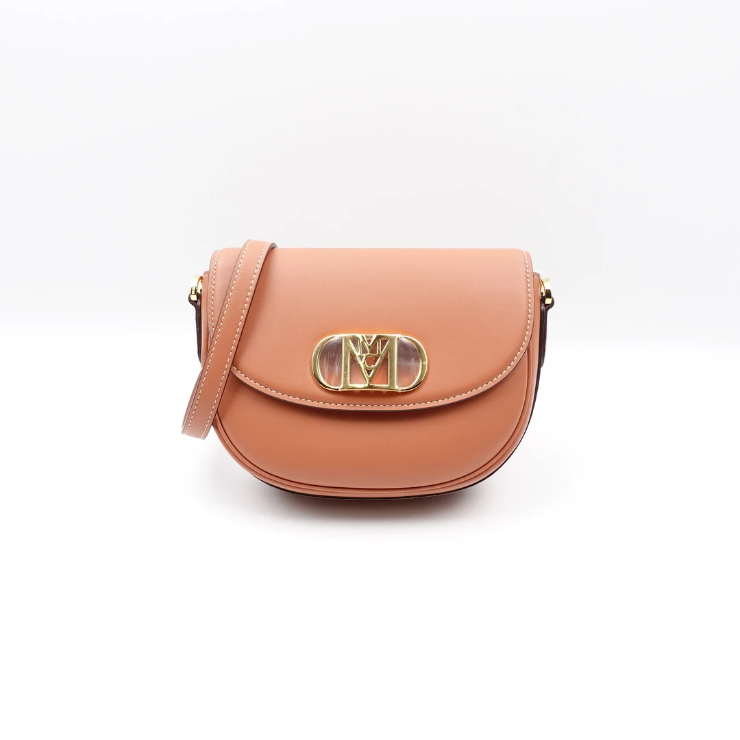 99新 MCM 棕色马鞍单肩包T10196369
