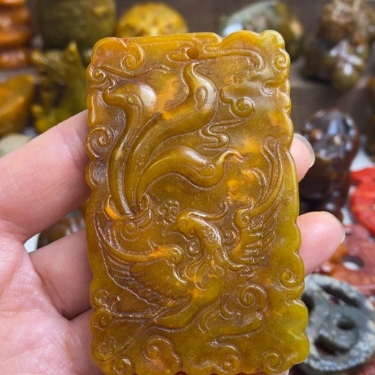 蛇纹石玉未镶嵌颈饰114