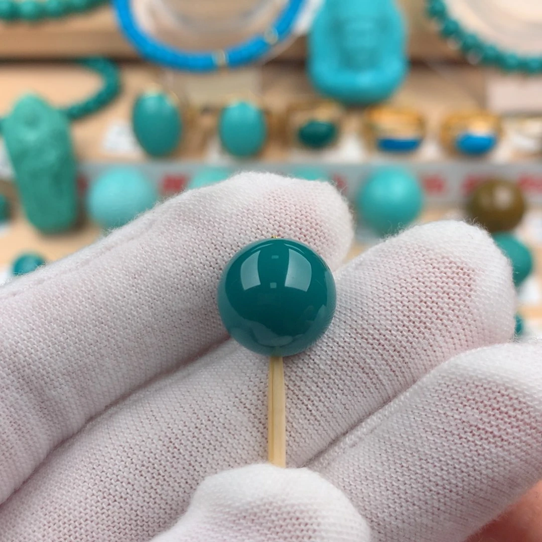 绿松石未镶嵌配饰12.4mm