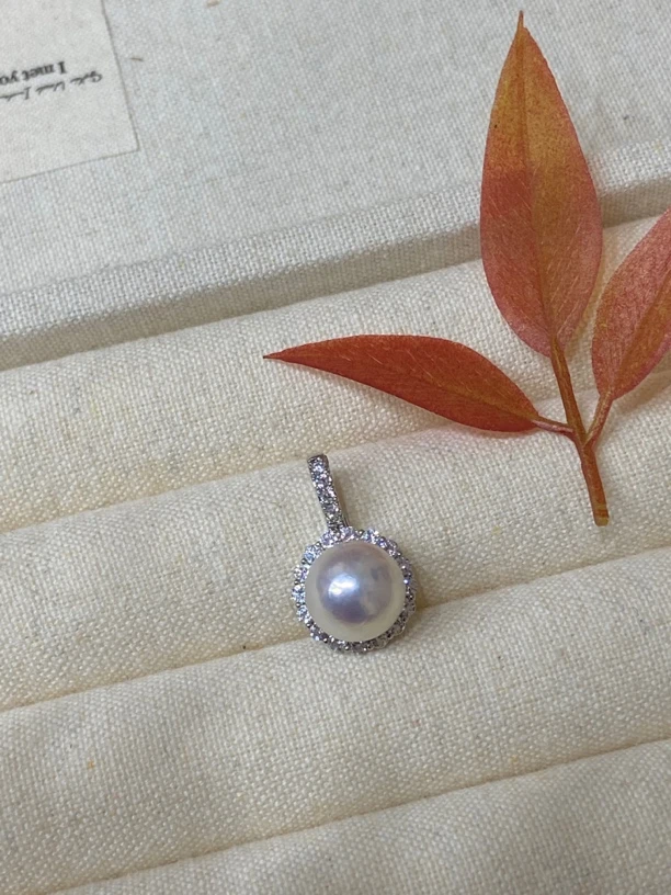 D091  太阳花万能扣经典10-11mm天然淡水珍珠不含链