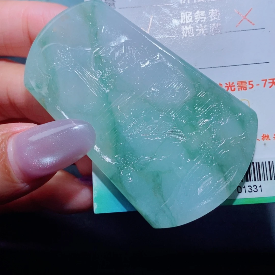 定制翡翠未镶嵌定制毛货翡翠挂件