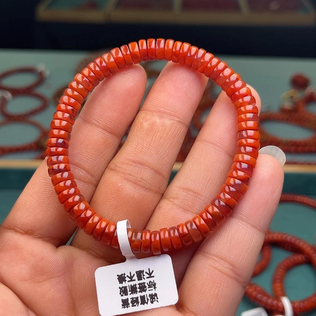 南红玛瑙未镶嵌手链药片卡7