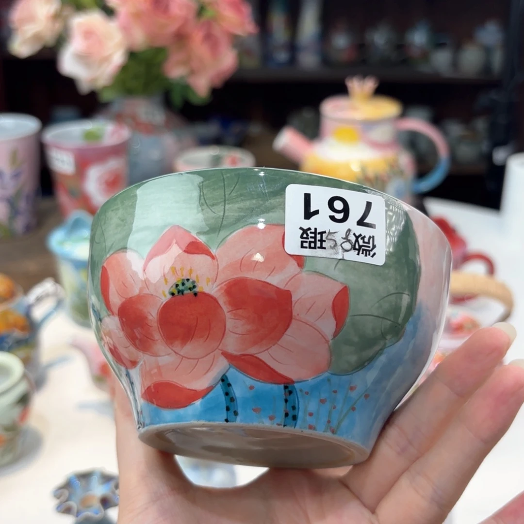 景德镇手绘高温釉下彩陶瓷茶具