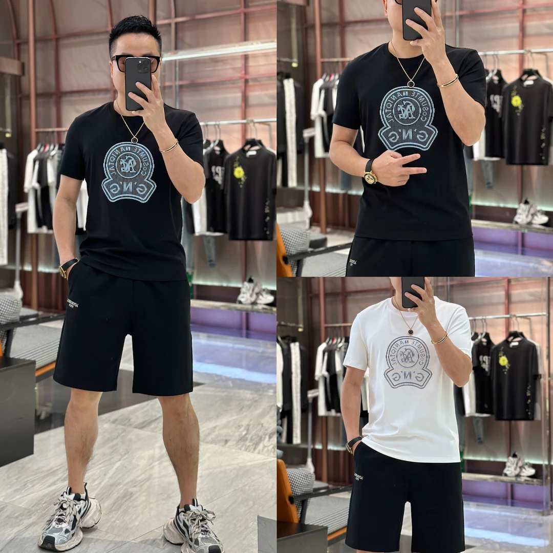 【发现者IV】2025夏季欧货短袖百搭时尚品牌修身奢潮圆领T恤8916