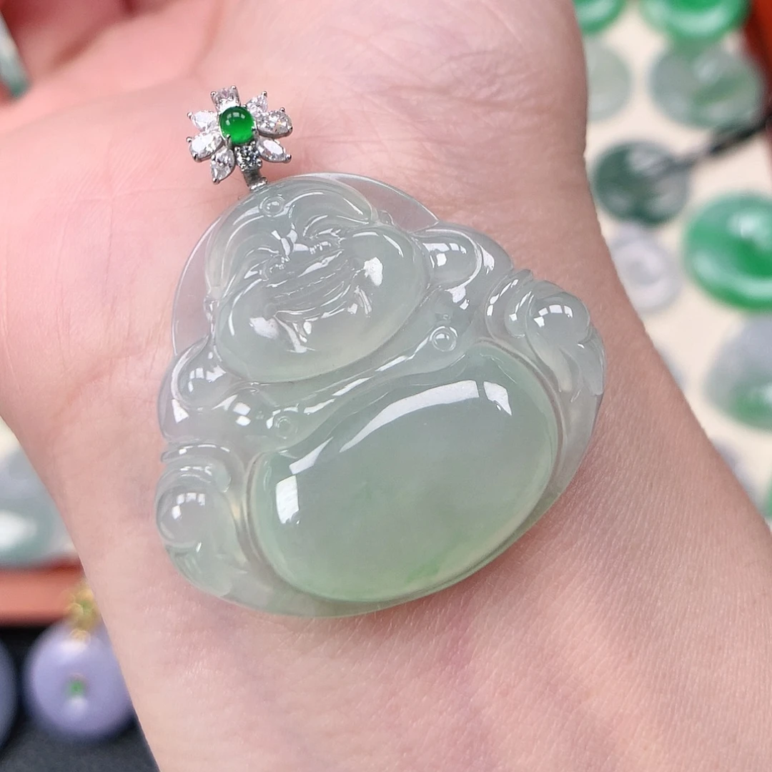 翡翠未镶嵌颈饰吊坠