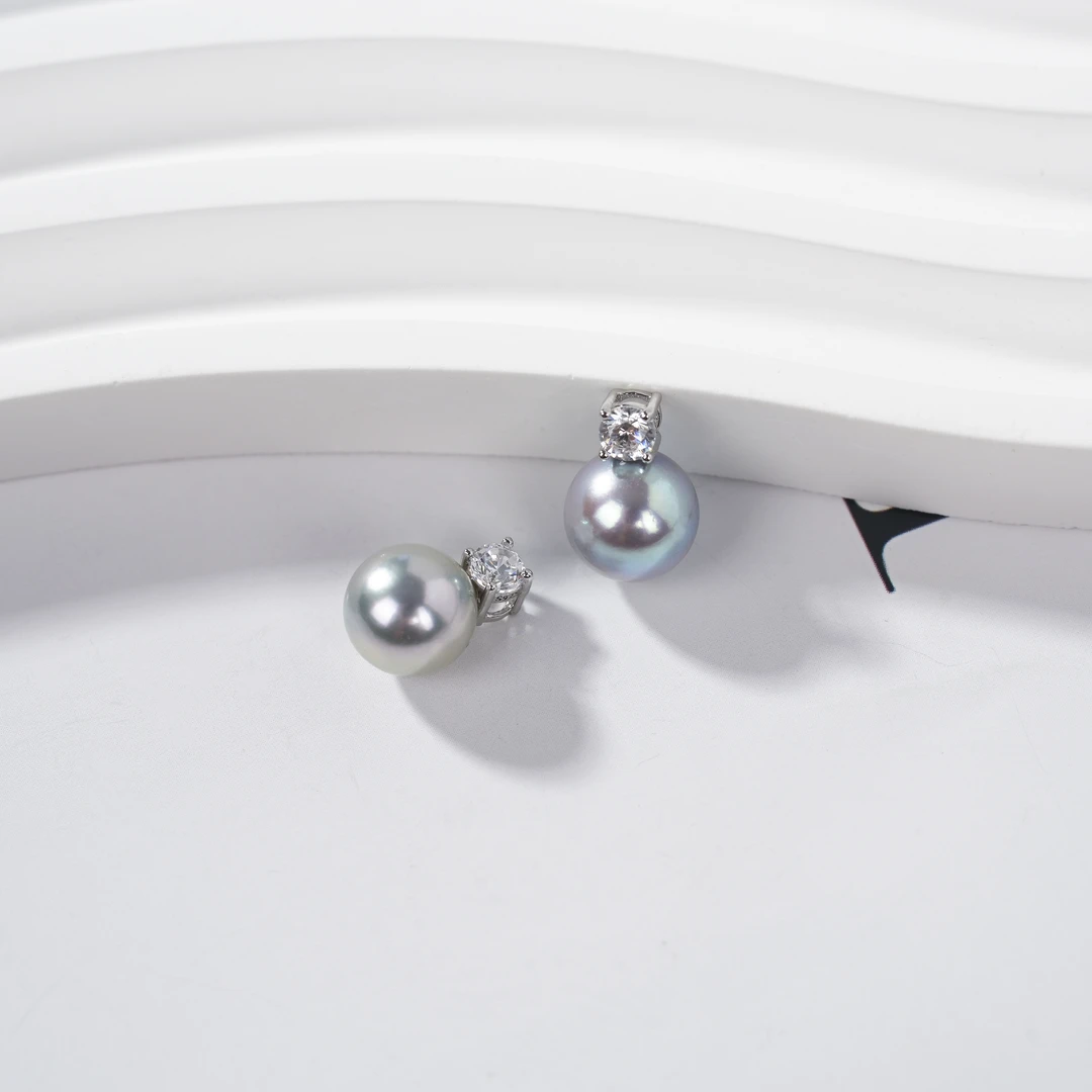 【云上叙】S925银海水珍珠吊坠-多样性发其一-8mm-V84359-M（甄选）