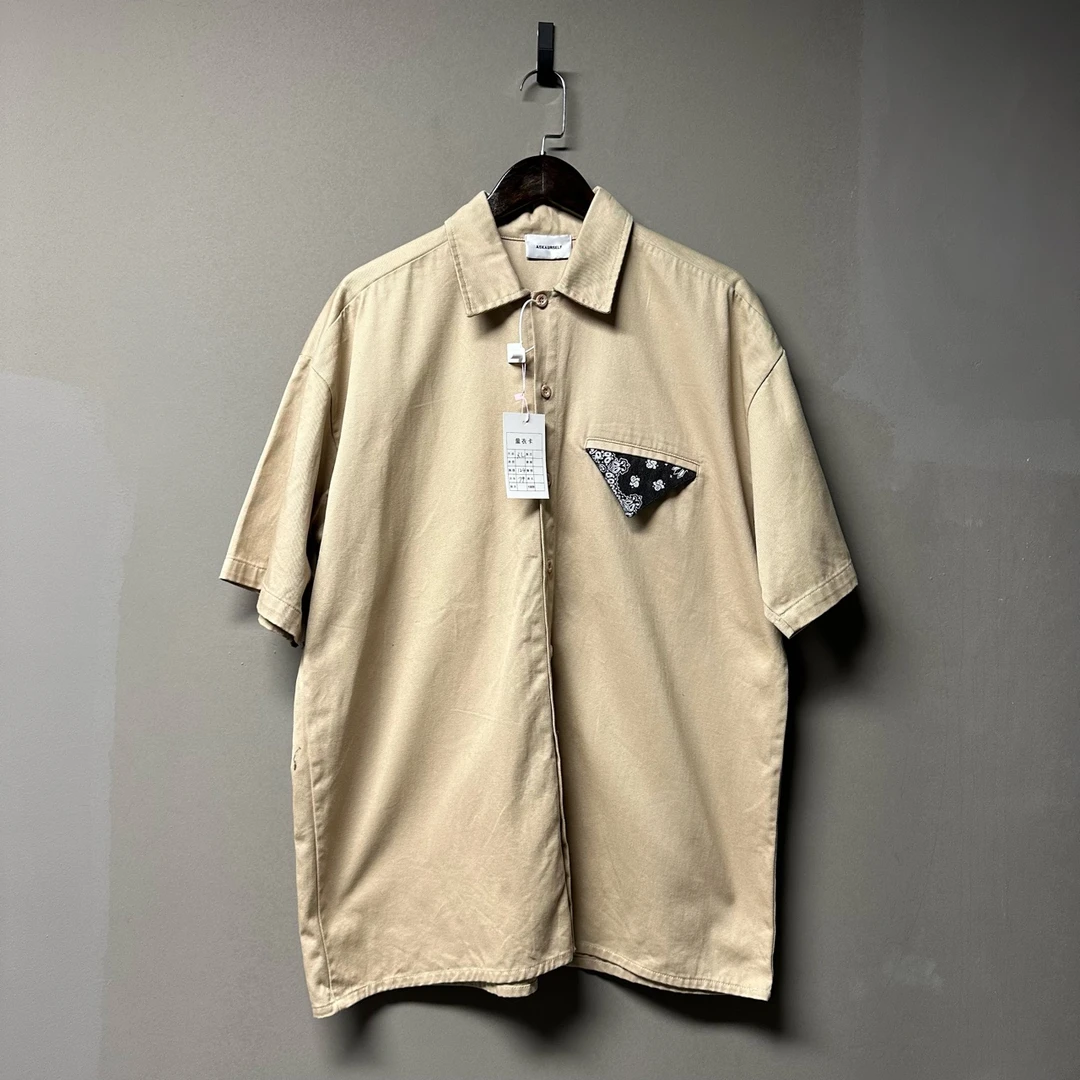 99新 maje 000209 ASK 卡其色衬衫 XL