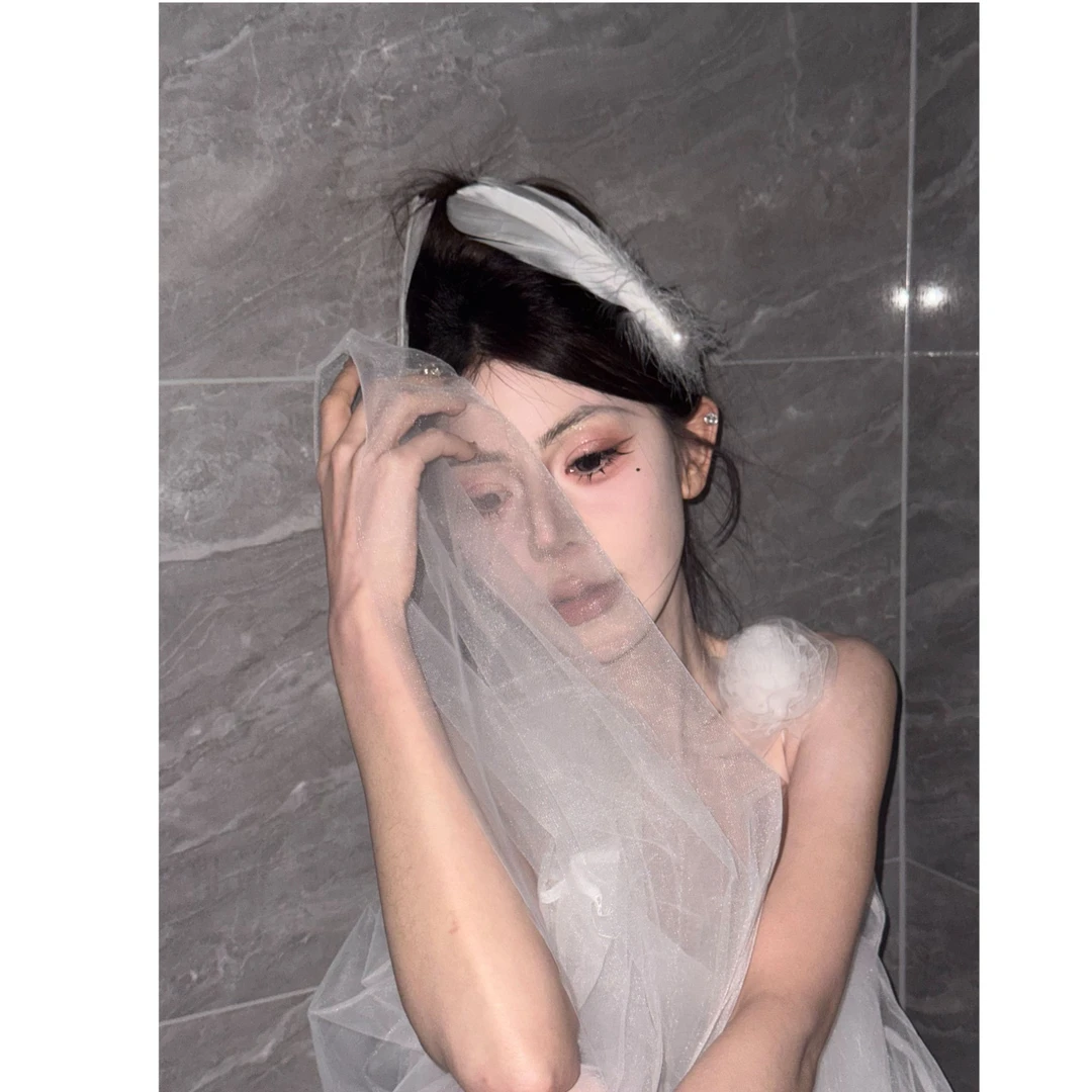 ULA LIMIT月光芭蕾纯欲仙气飘飘花朵网纱吊带裙连衣裙