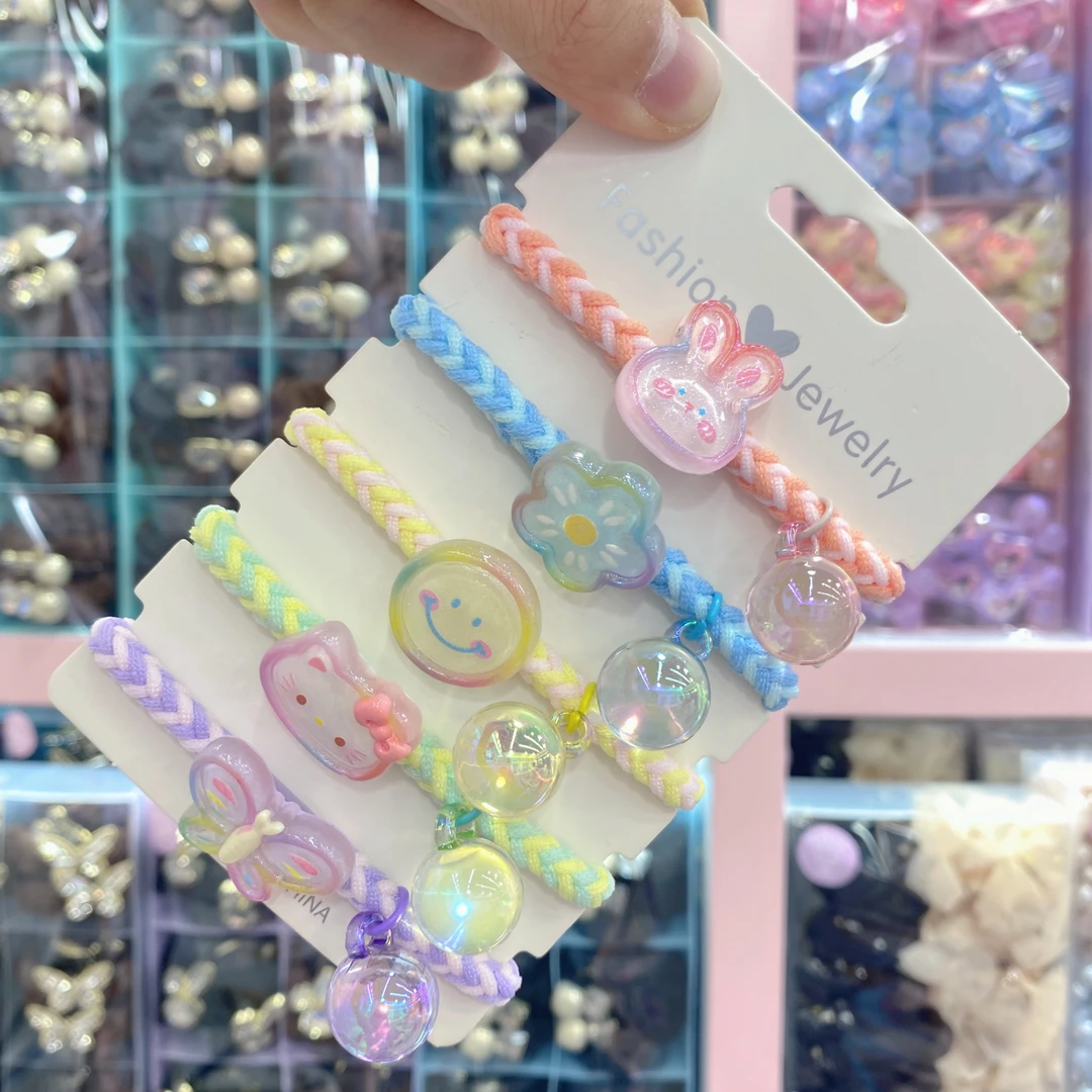 【HM-18546】 发5根成人大童儿童发圈可爱女童儿童配饰发绳发饰