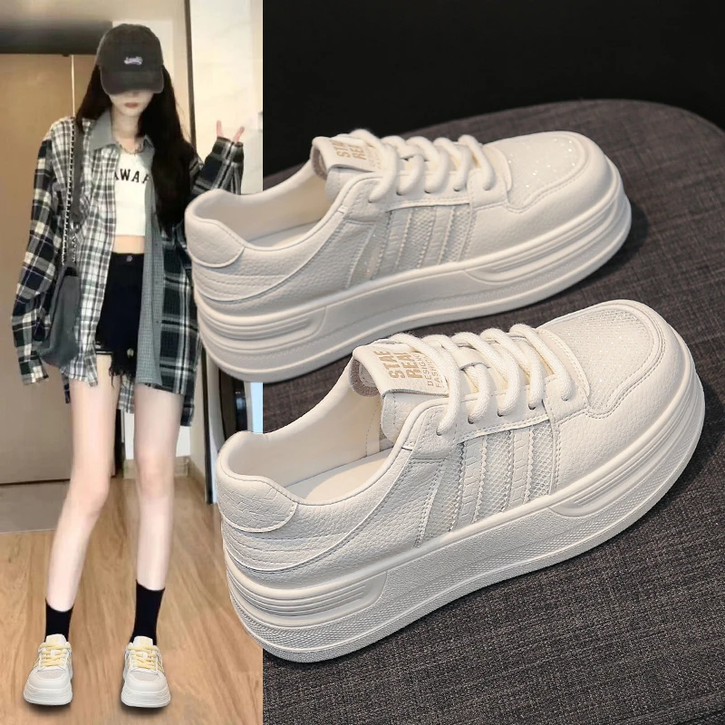 夏季透气网2025新款小白鞋冰丝透气休闲板鞋