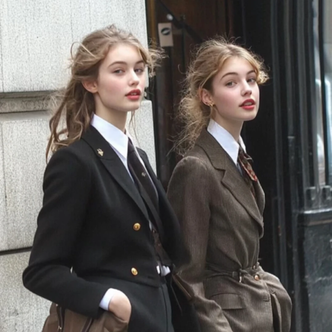 【雨田古着vintage】日系欧美百搭女装复古设计情怀套装