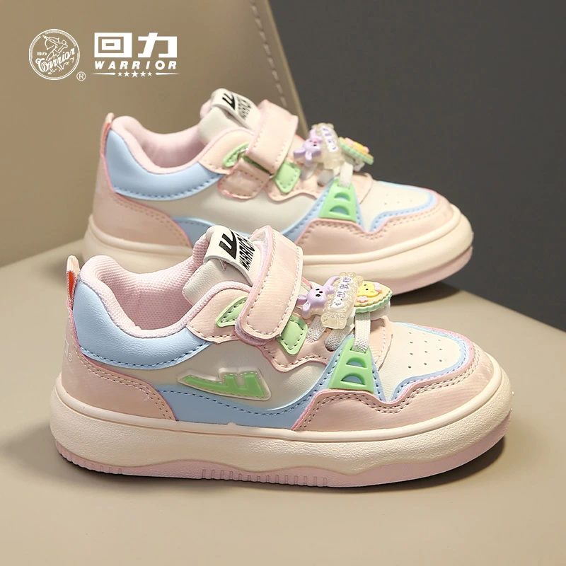 Warrior/回力回力儿童板鞋春秋男童小白鞋女童运动鞋软底小白鞋潮