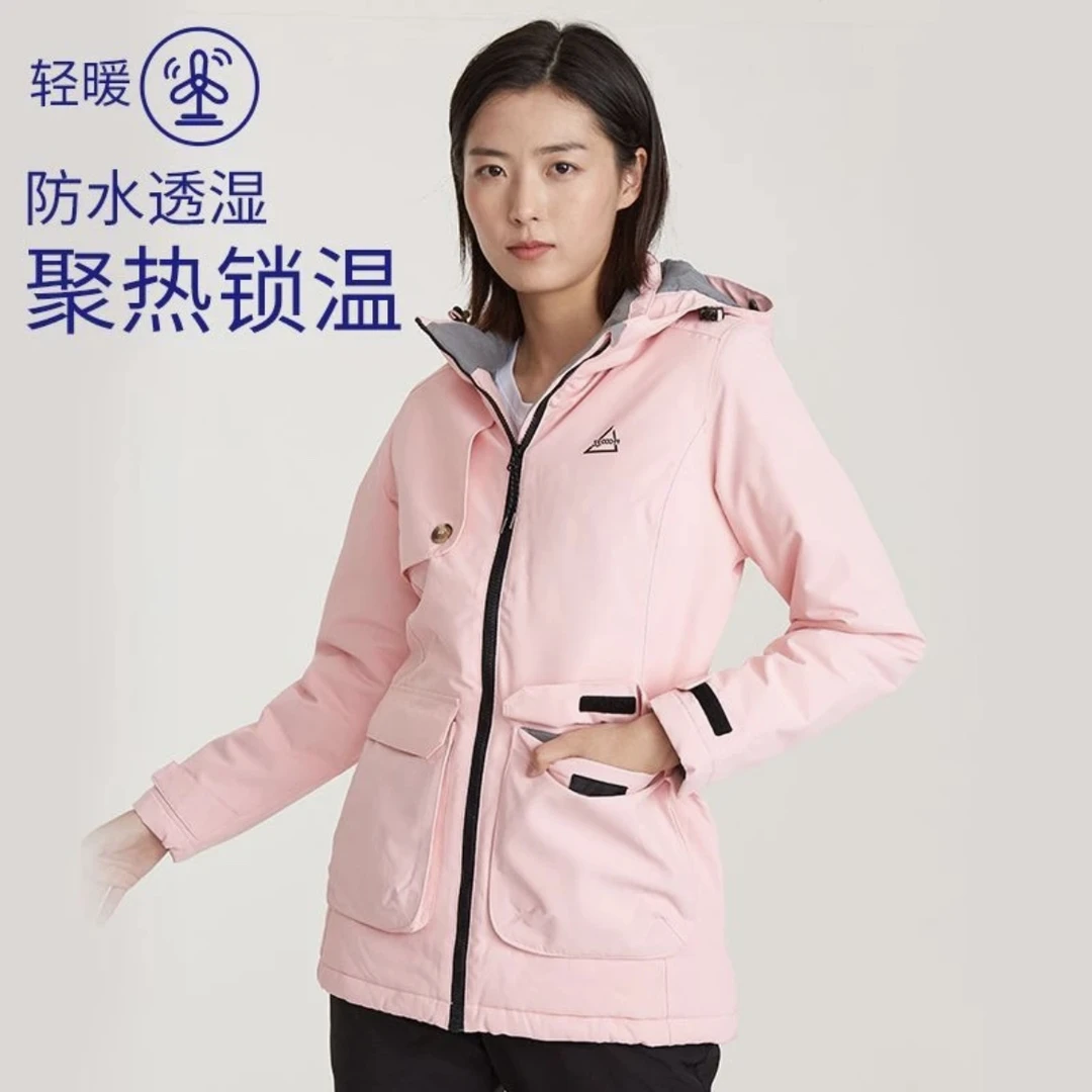 北欧户外登山软壳衣运动加厚女棉衣耐磨防水防风冲锋衣A250