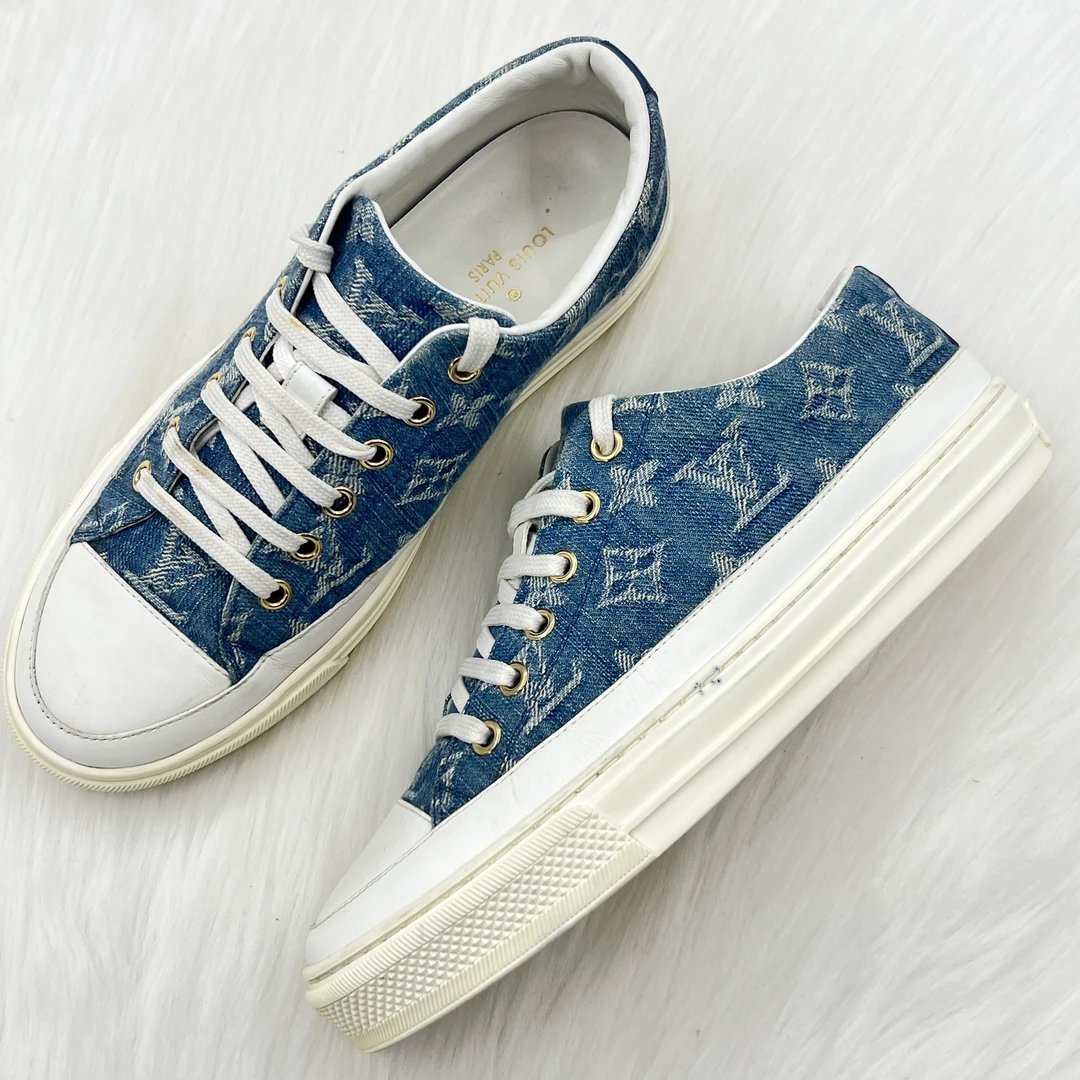 95新 LouisVuitton/路易威登 Stellar满印板鞋 36.5码 7.4k j6087