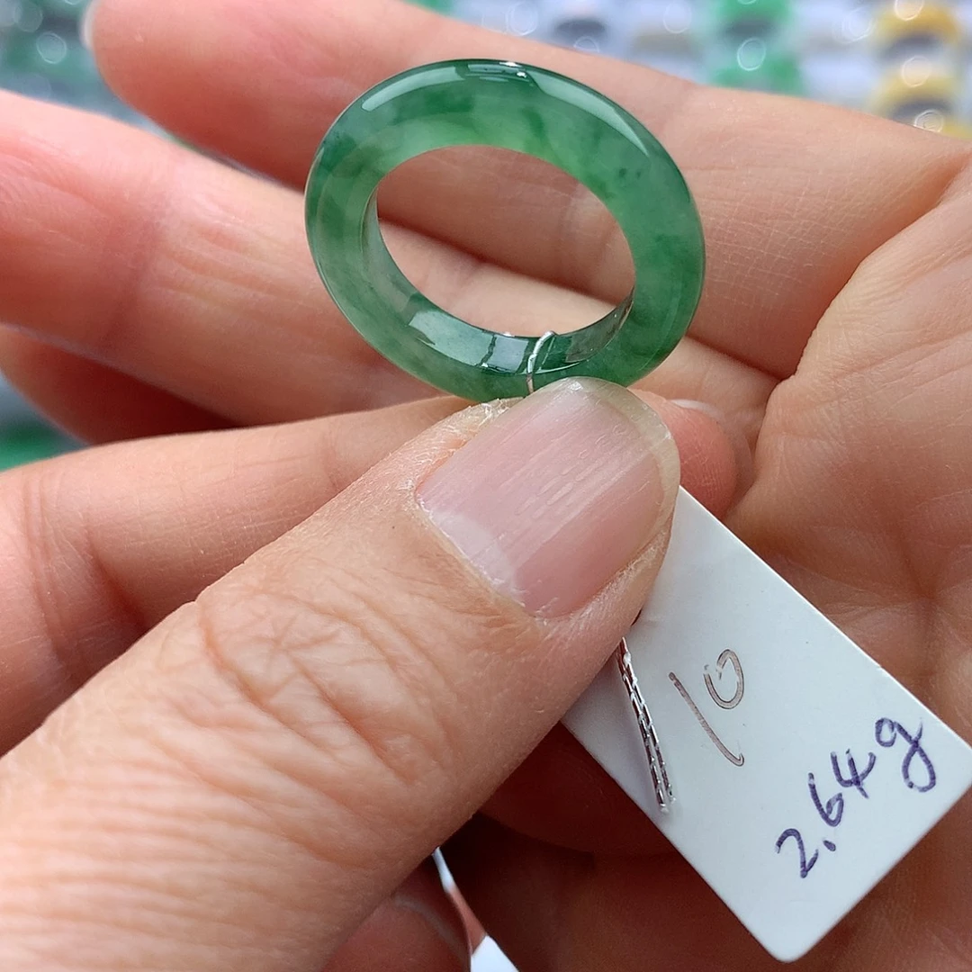 翡翠戒指未镶嵌10号