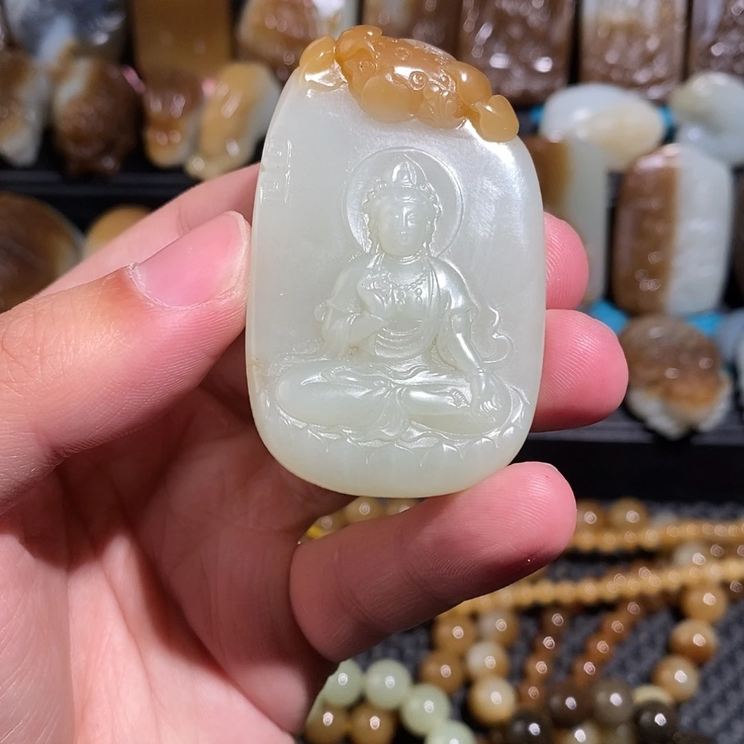 和田玉未镶嵌挂件