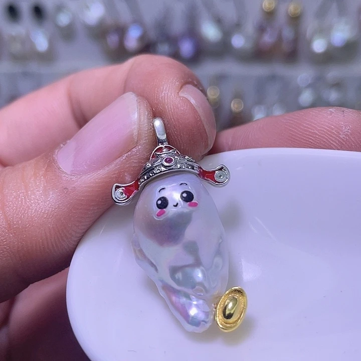 未镶嵌颈饰淡水珍珠06