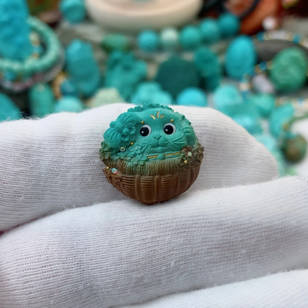 绿松石未镶嵌珠宝半成品