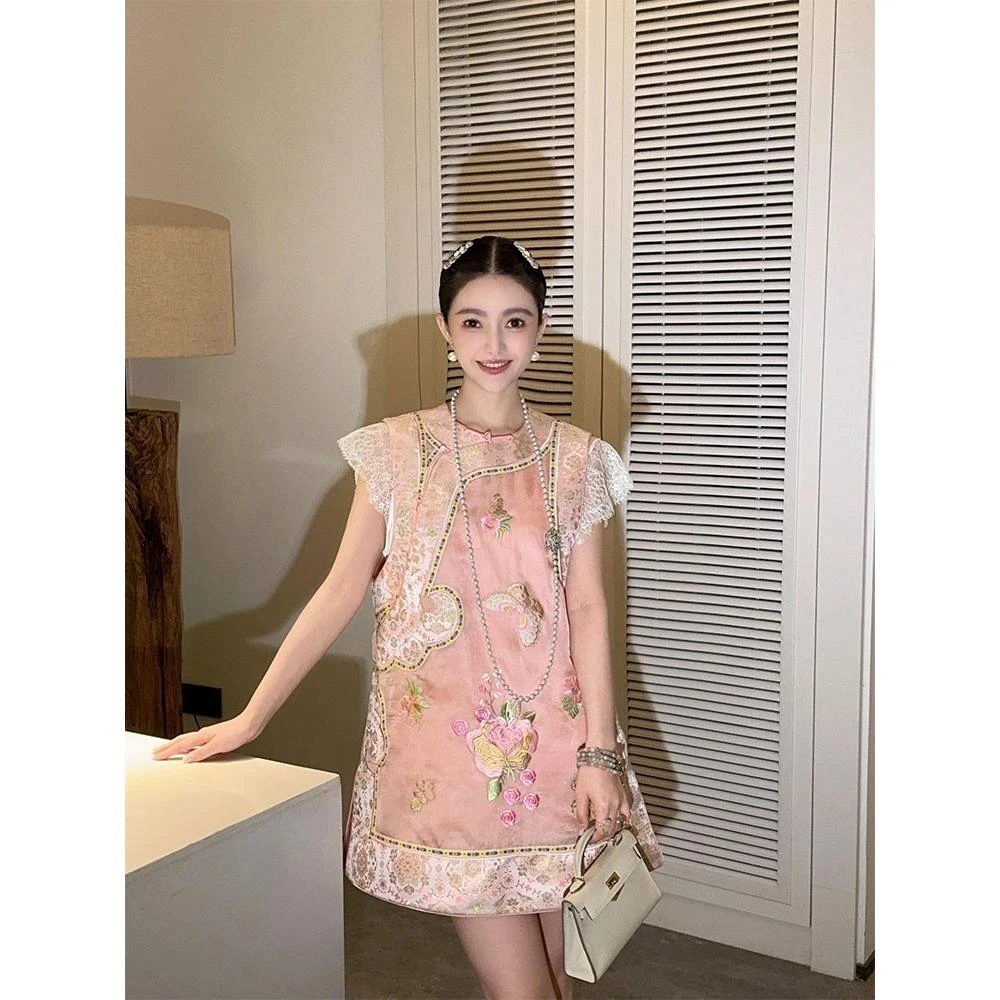 新中式国风气质高级感超好看连衣裙女夏季2025年新款改良旗袍裙子