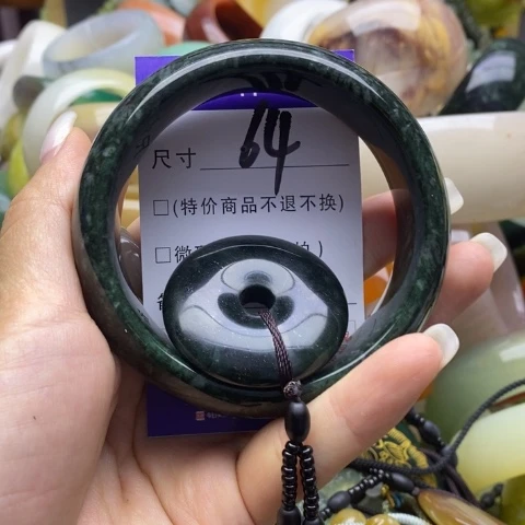 未镶嵌蛇纹石玉手镯