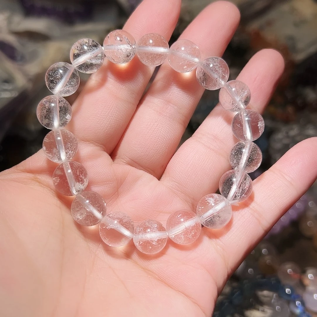 水晶手链未镶嵌喜马拉雅白水晶11毫米