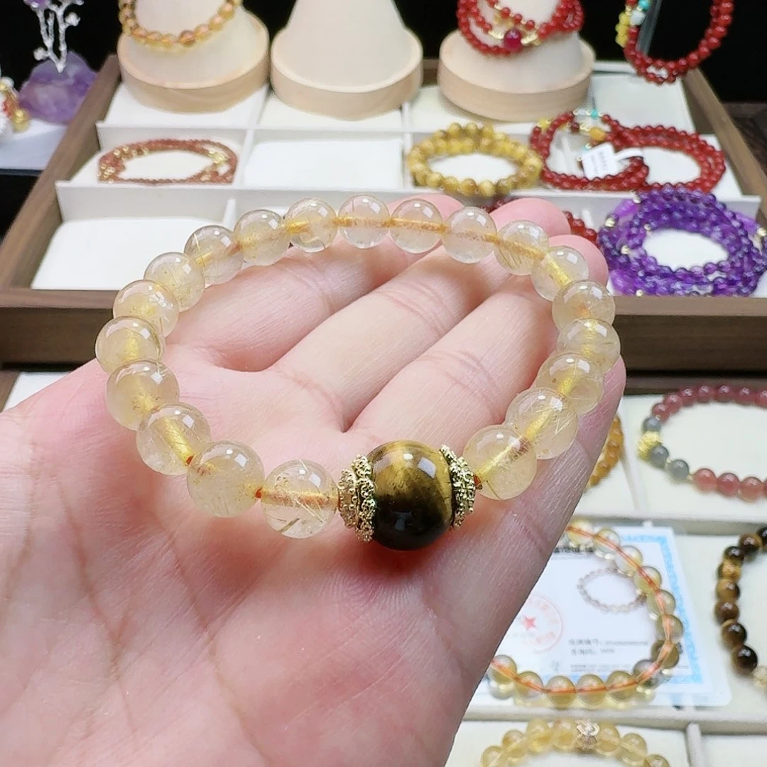 水晶手链未镶嵌金发晶