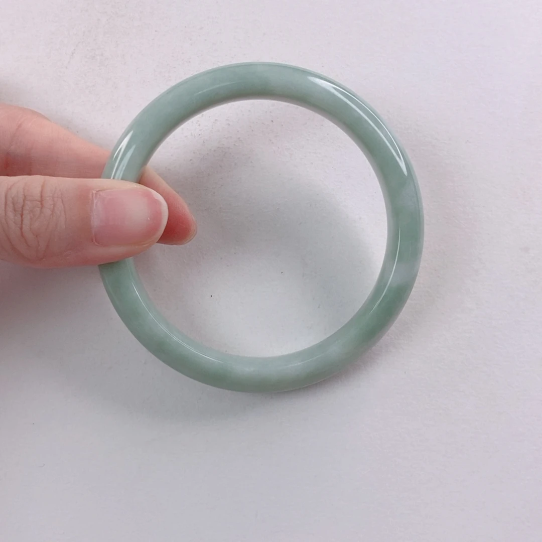 蓝田玉（蛇纹石化大理石玉）手镯未镶嵌妞*