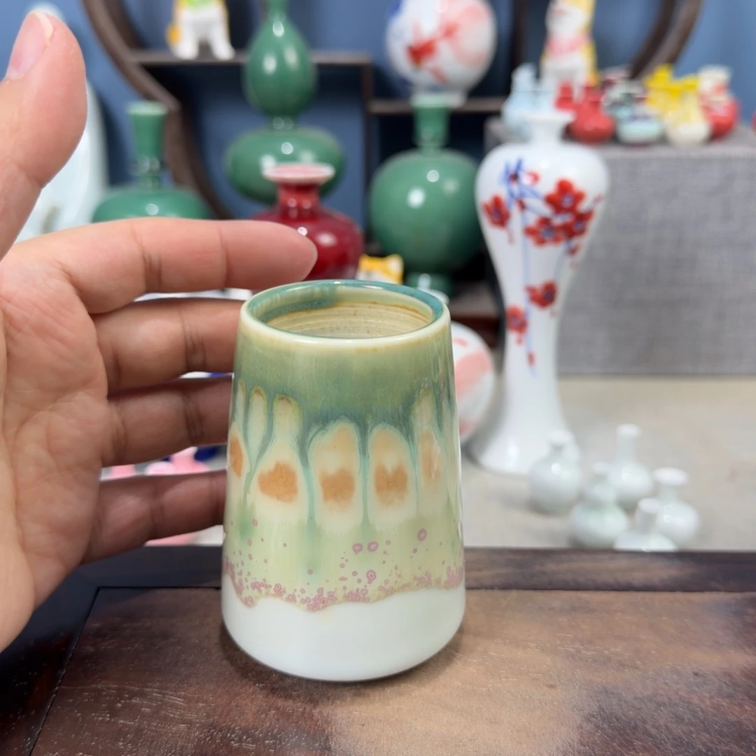 陶瓷手工小花器摆件