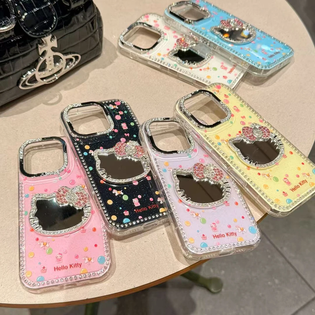 ins多色木马KT镜子适用苹果15pro手机壳自带ai键16/14p防摔保护壳