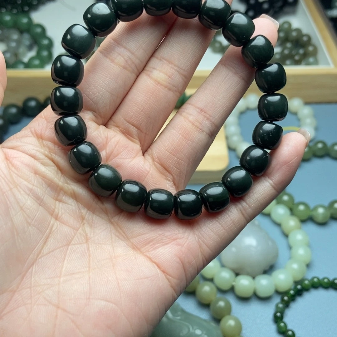 和田玉未镶嵌手链