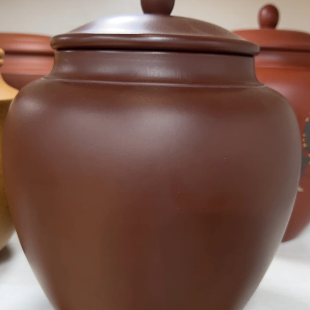 紫砂茶叶罐紫砂茶叶茶花