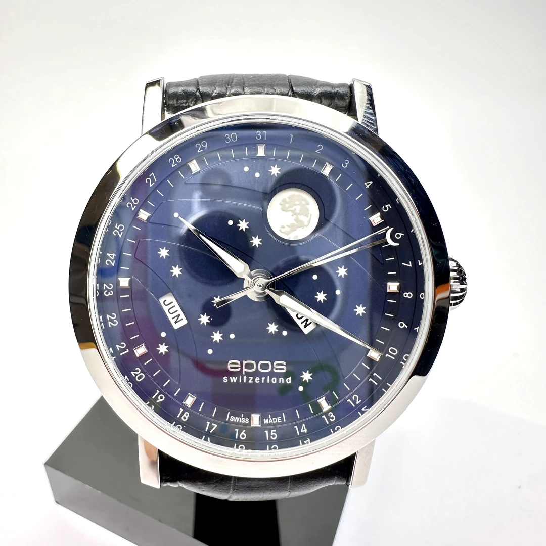 99新 EPOS/爱宝时 浪漫星月系列/自动机械/全套/41.7mm
