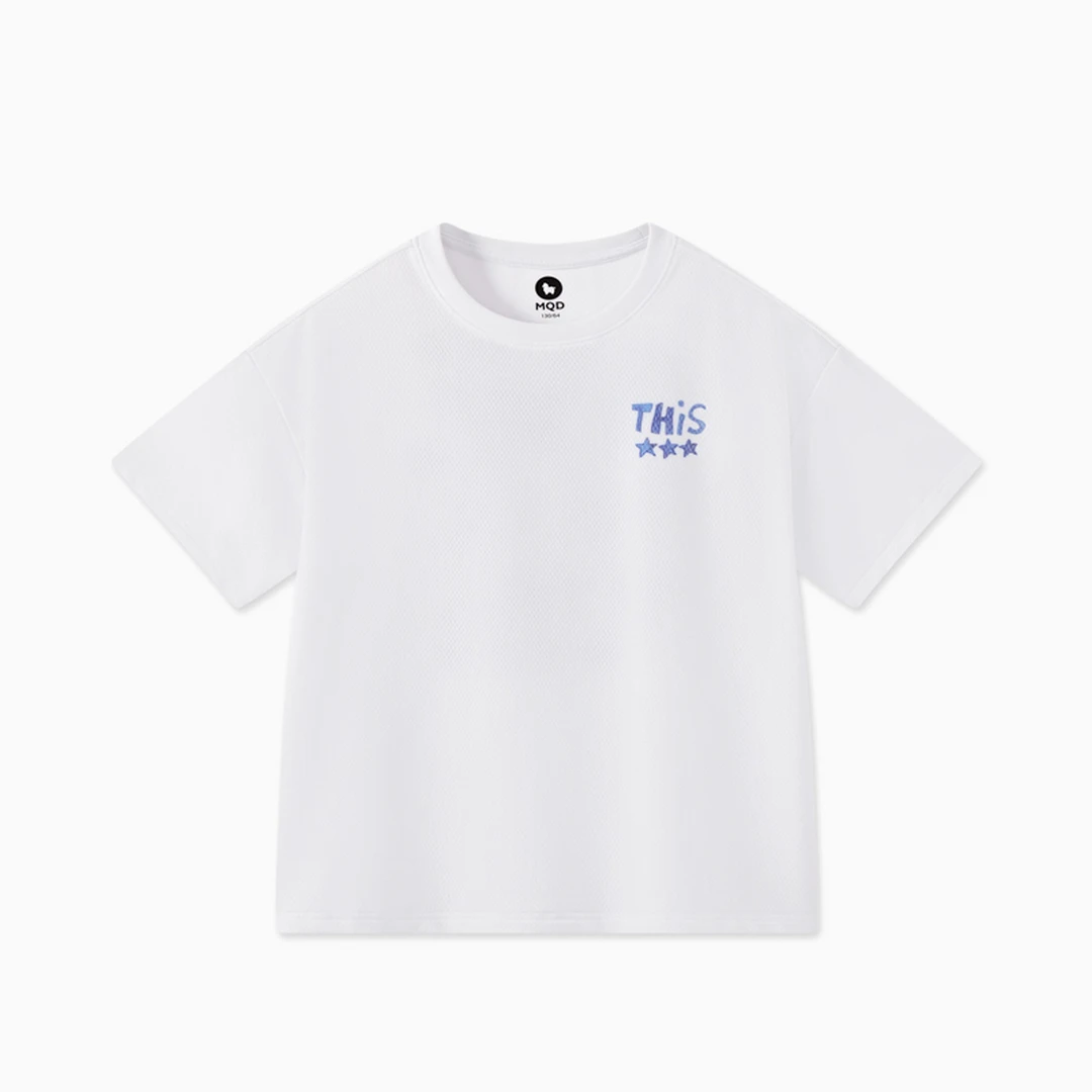 MQD童装儿童夏新款卡通休闲学院风短袖poloT恤男童夏季舒适百搭