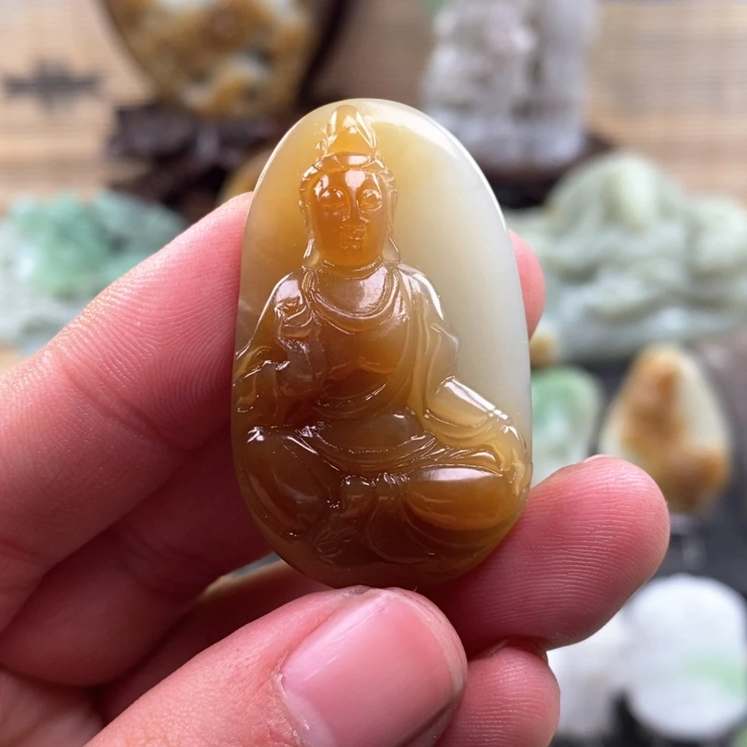 和田玉颈饰未镶嵌柏*生