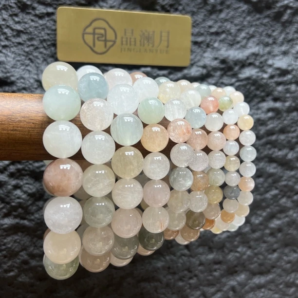 【晶澜月】M364天然水晶 高品糖果顺发彩兔毛手串 多样性发其一