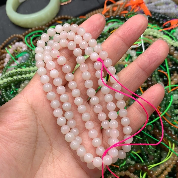 和田玉未镶嵌手链123