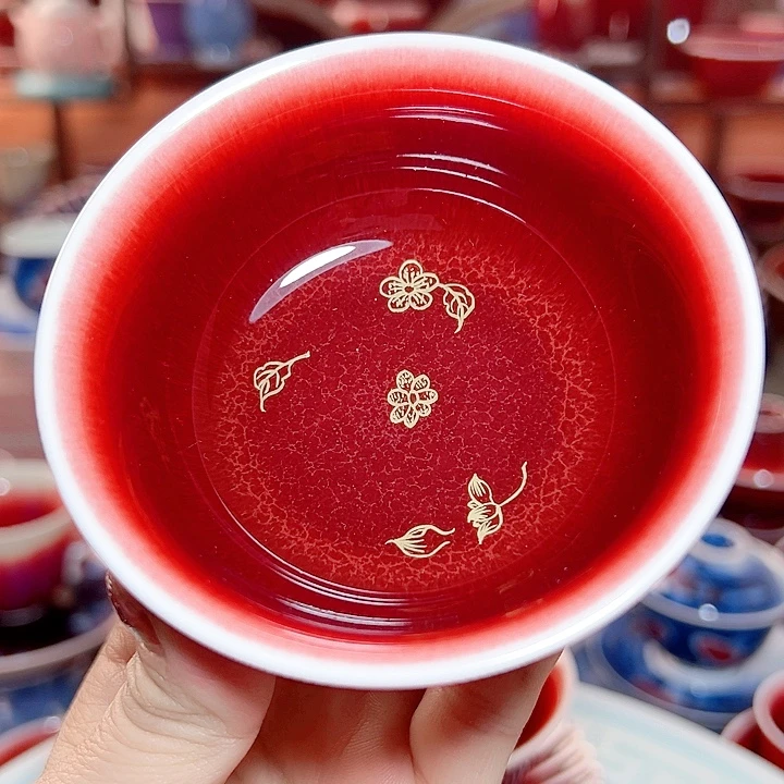 瓷片景德镇品艺轩郎红