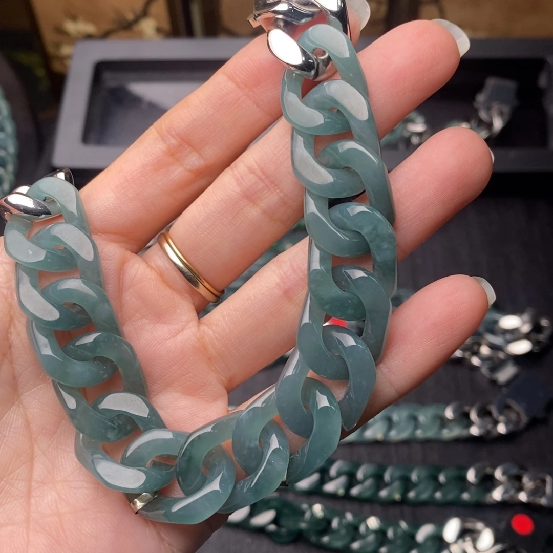 小***马翡翠未镶嵌手链手链10001