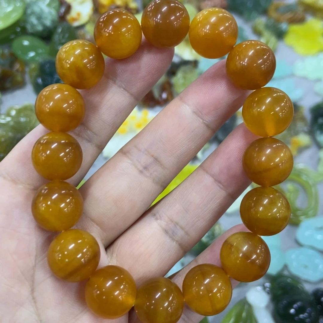 未镶嵌蛇纹石玉手串
