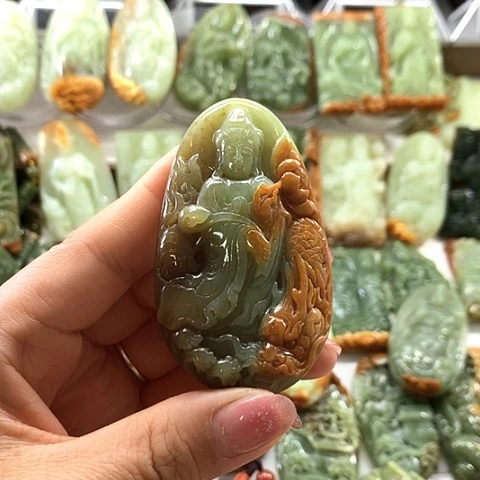 和田玉未镶嵌挂件