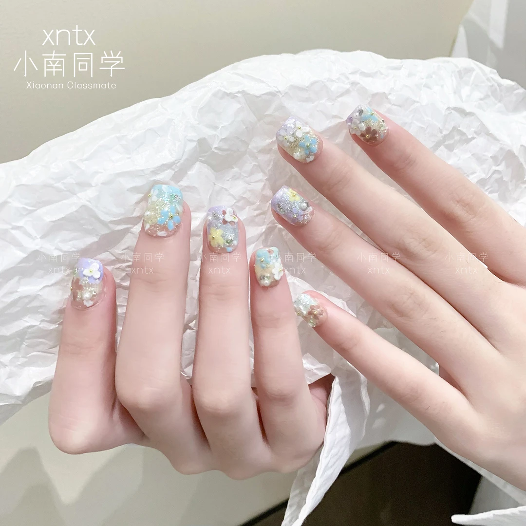 【柏林花事】美甲纯手工甲片穿戴式指甲贴片2025新款精致春日美甲