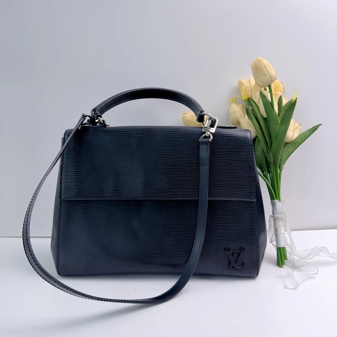 95新 LouisVuitton/路易威登 路易威登黑色水波纹克鲁尼