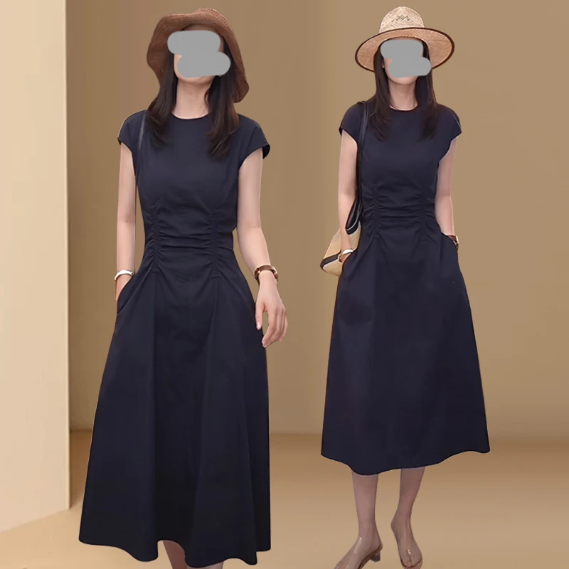 2025夏季爆款法式气质时尚百搭减龄高级感收腰显瘦今年流行连衣裙