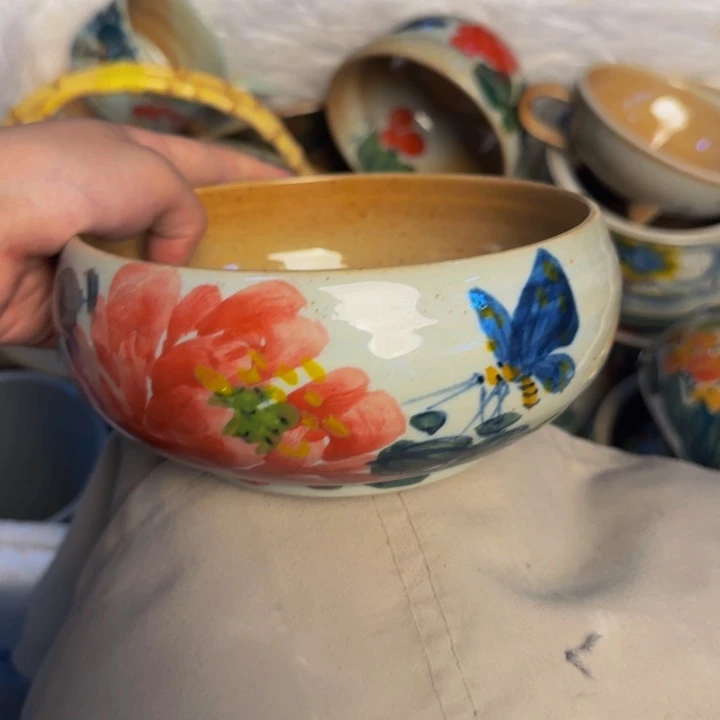 瓷片景德镇陶瓷手工手绘