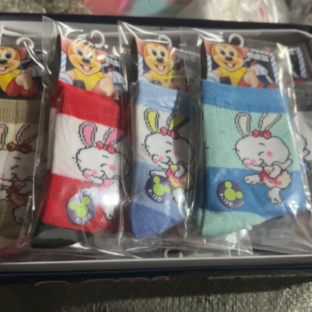 9到13岁12双儿童袜子男女冬季中筒袜棉袜秋季卡通加厚