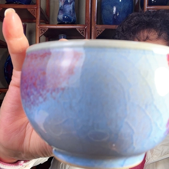 奋****瓷片钧瓷手工艺品杯子
