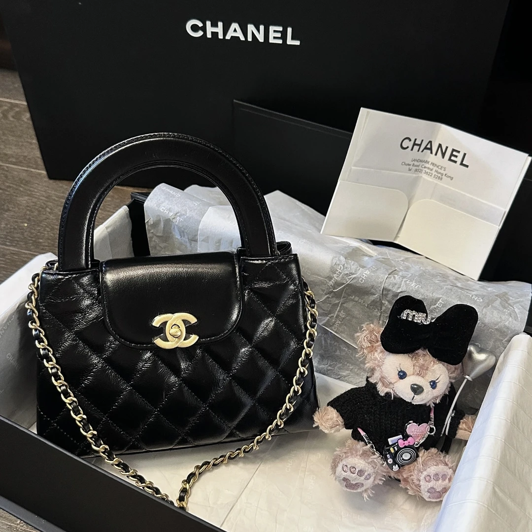 99新 Chanel/香奈儿 Chanel黑金小号 Kelly nano25060099-02