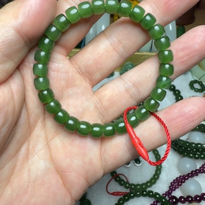 和田玉（碧玉）未镶嵌手串
